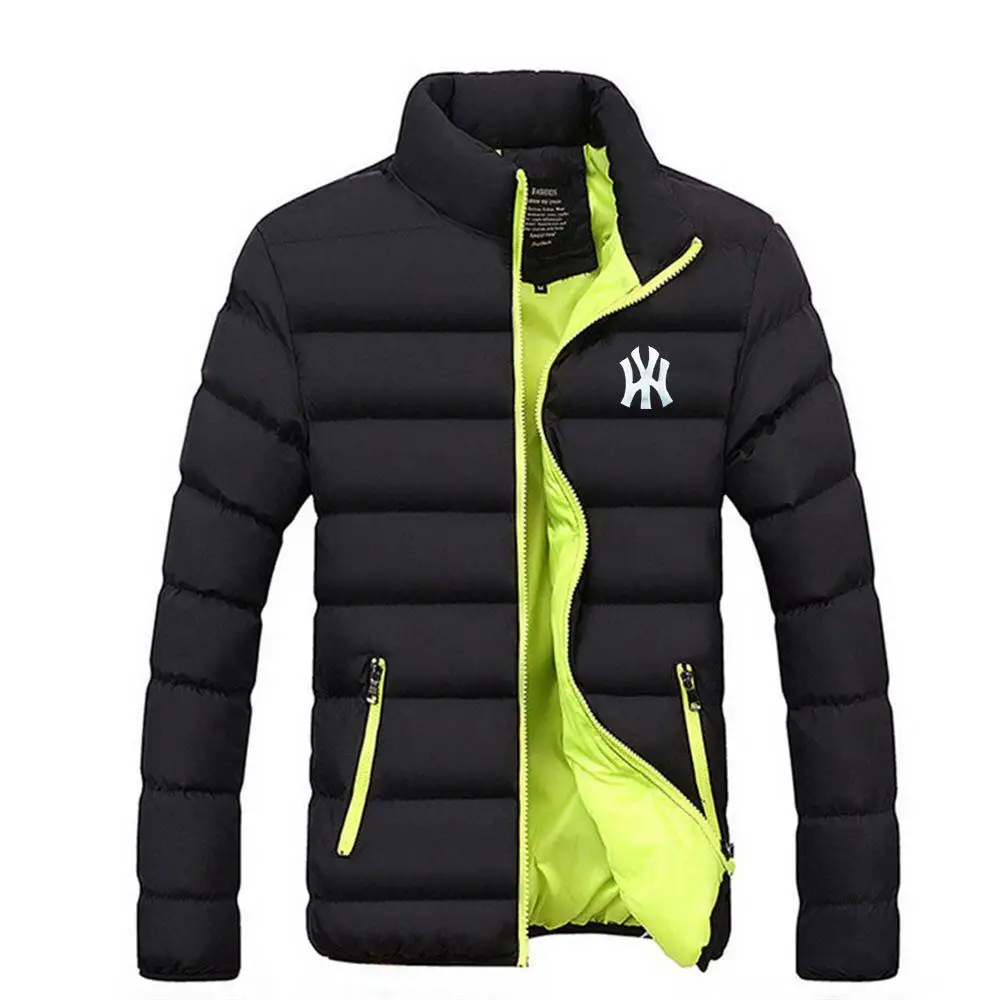 Men's jacket cotton padded windbreaker Casual sport autumn winter korean collar men's warm and thick parka jacket youthful trend