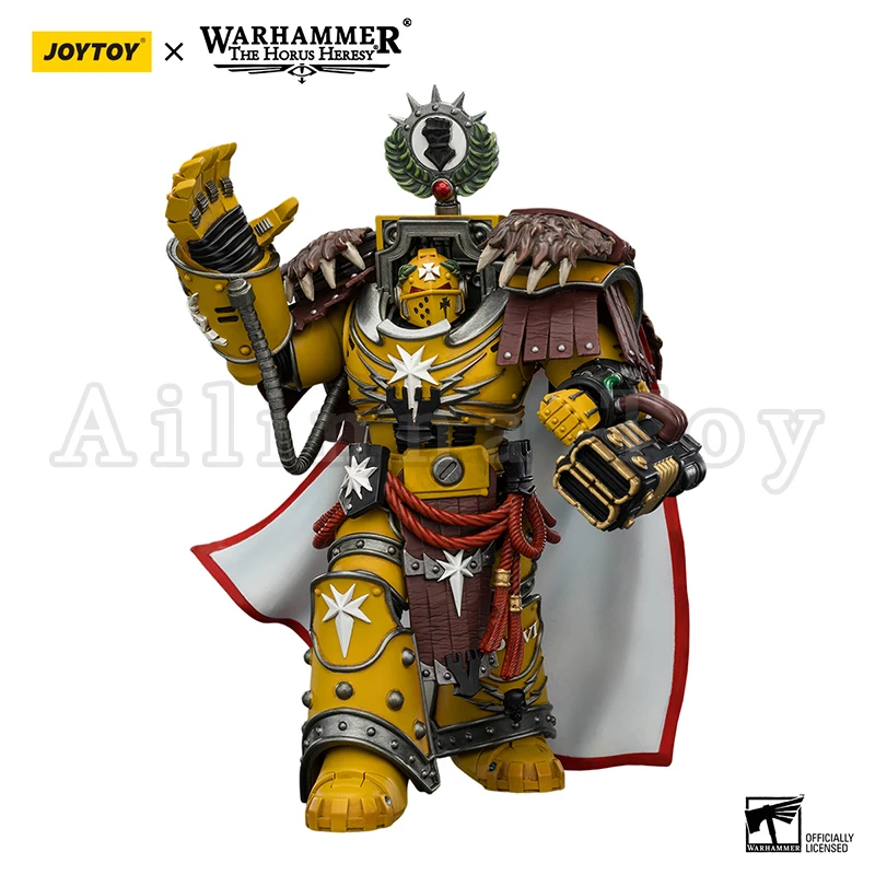 Figurine d'action JOYTOY 1/18 The Horus Heresy Imperial Fists Lord Castellan Evander Garrius, le tyran de Cthonia