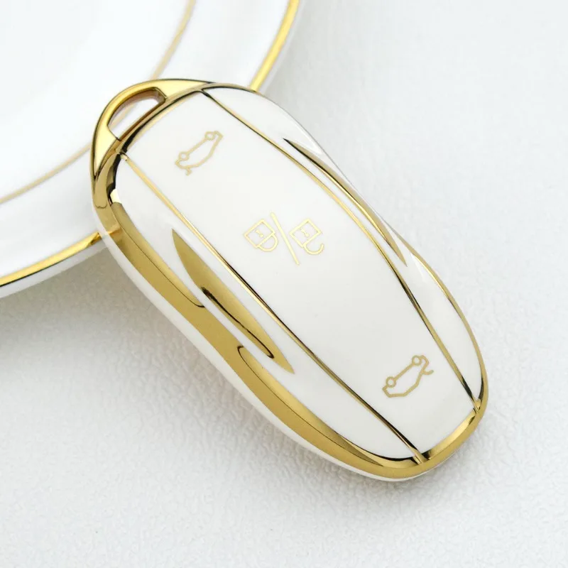Car Key Shell Fob TPU Car Remote For Tesla Model X Model S Model Y 3 Protector Key Case Cover Keychain Accessories