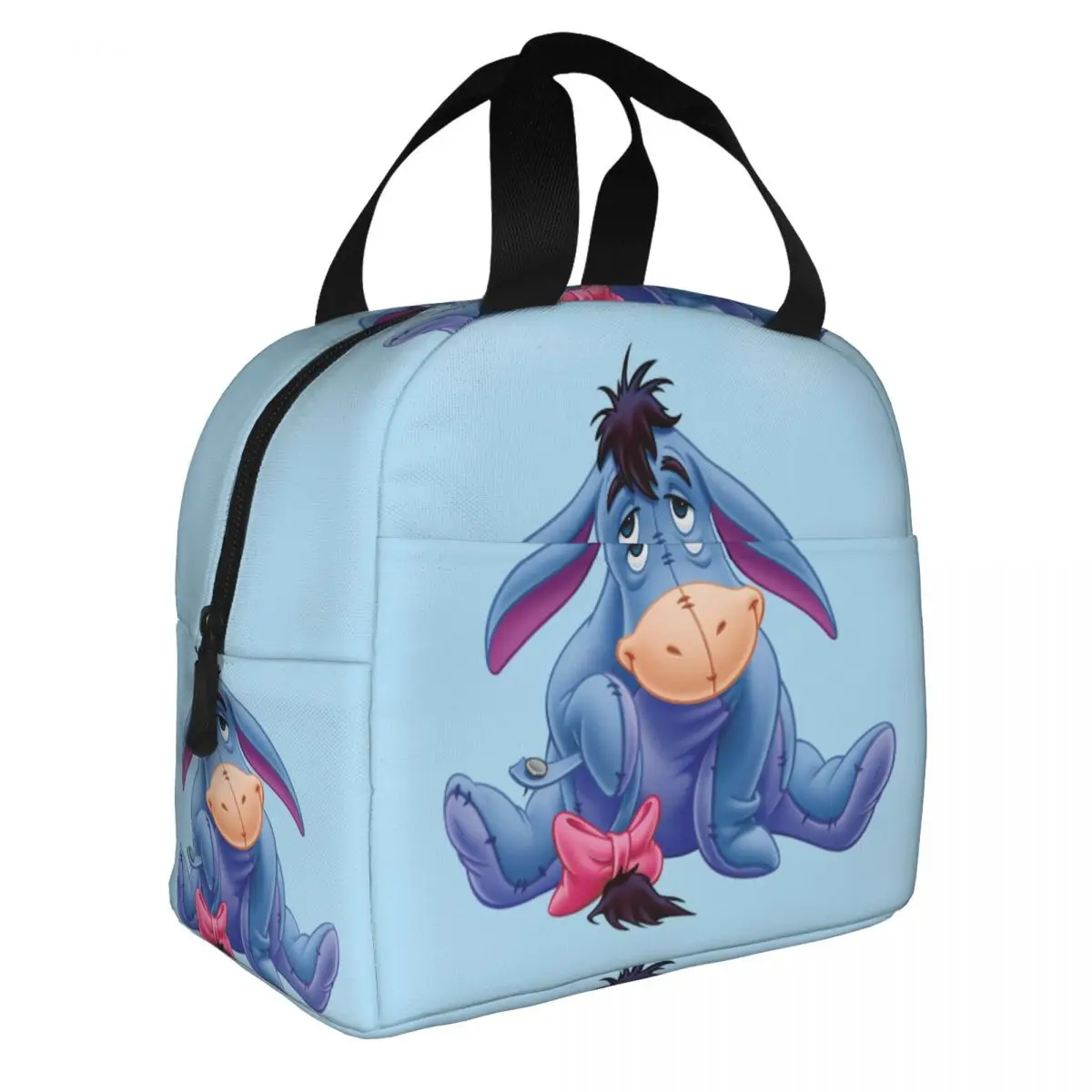 Winnie The Pooh Eeyore Smile borsa da pranzo isolata contenitore per pasti ad alta capacità borsa termica Lunch Box Tote Work Outdoor uomo donna