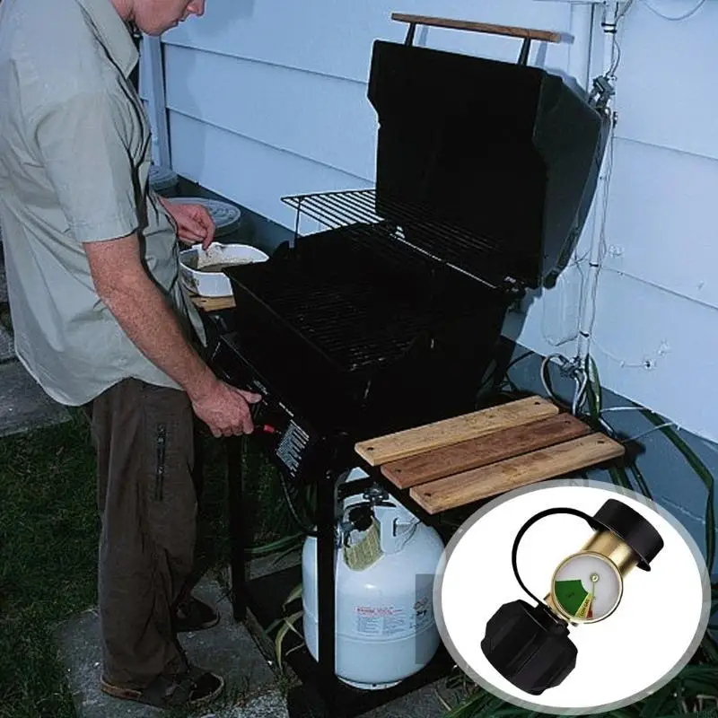   Propane Tanks Adapter for Grilling Practical Universal Pressure Gauge Connector