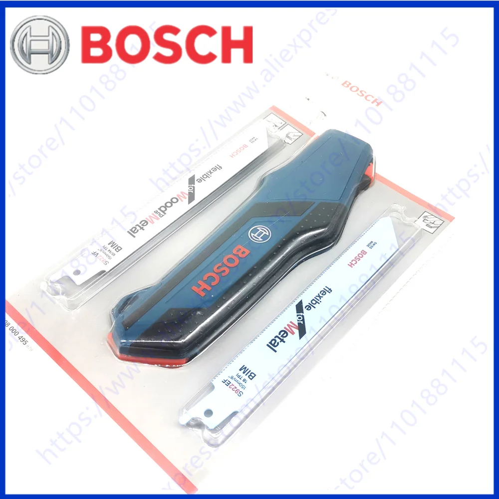 Bosch Professional 2608000495 Hand Sawing Set Handle For Recip Saw Blades Including Recip Saw Blades (1 x S 922 EF,1 x S 922 VF)