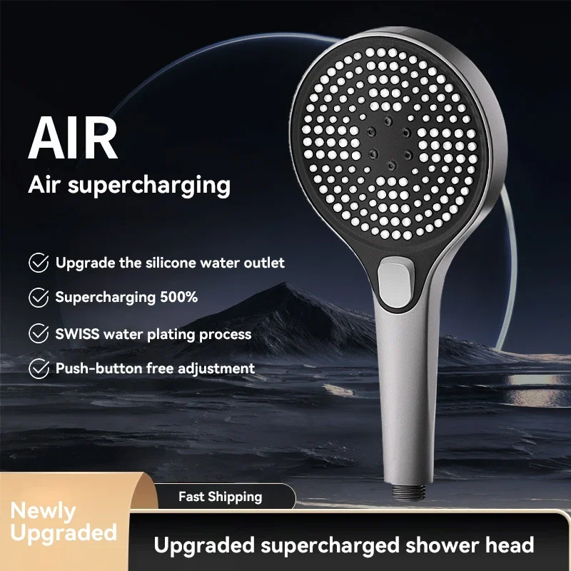 Large Water Showerhead 3 Colors Super Pressurized Shower Faucet For Hotel Bathroom Shower Flower Wine Showerhead Accessories