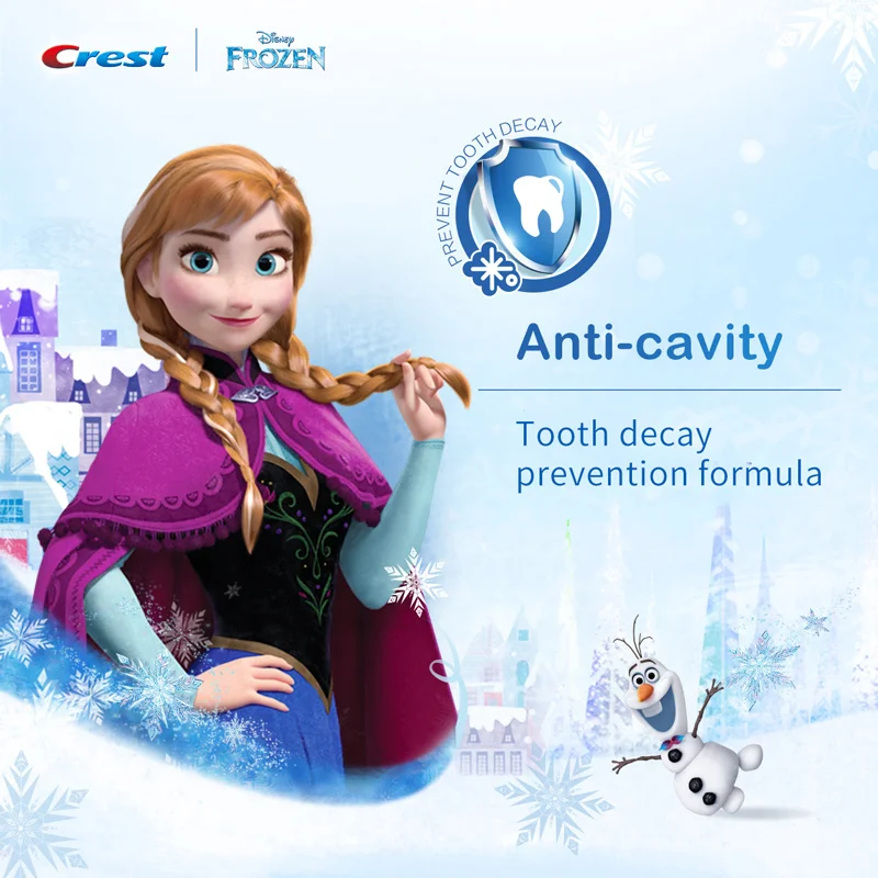 Crest Children Toothpaste Anti-cavity Tooth Paste Food Grade Sweet Fruit Flavor Deep Clean Oral Care Low fluoride for Kids 2+