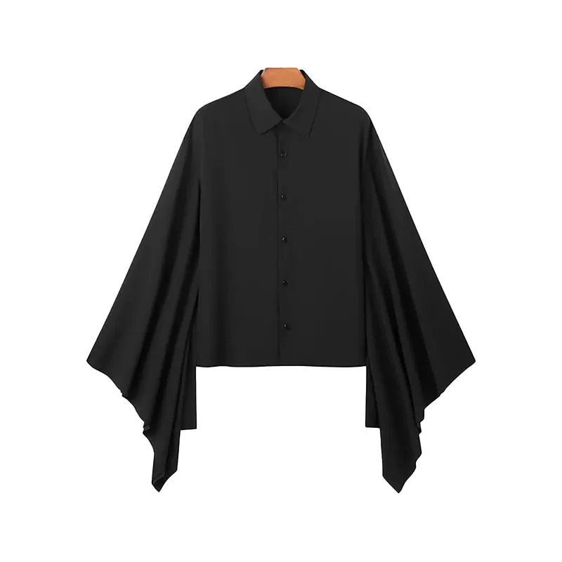 

Men's Long Sleeve Pure Color Collar Shirt Spring Autumn New Design Loose Fit Casual Modern Style Fashionable Trousers