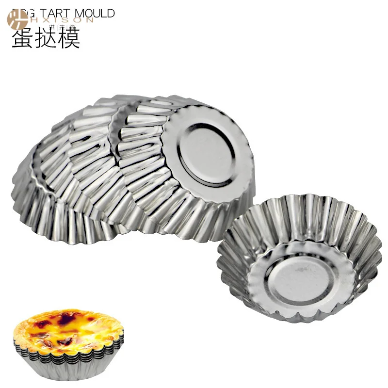 

Cake Cup Egg Tart Portuguese Tart Reused Chocolate Mold DIY Baking Ice Cream Mould Bakeware Pudding Jelly Muffin Kitchen Tools
