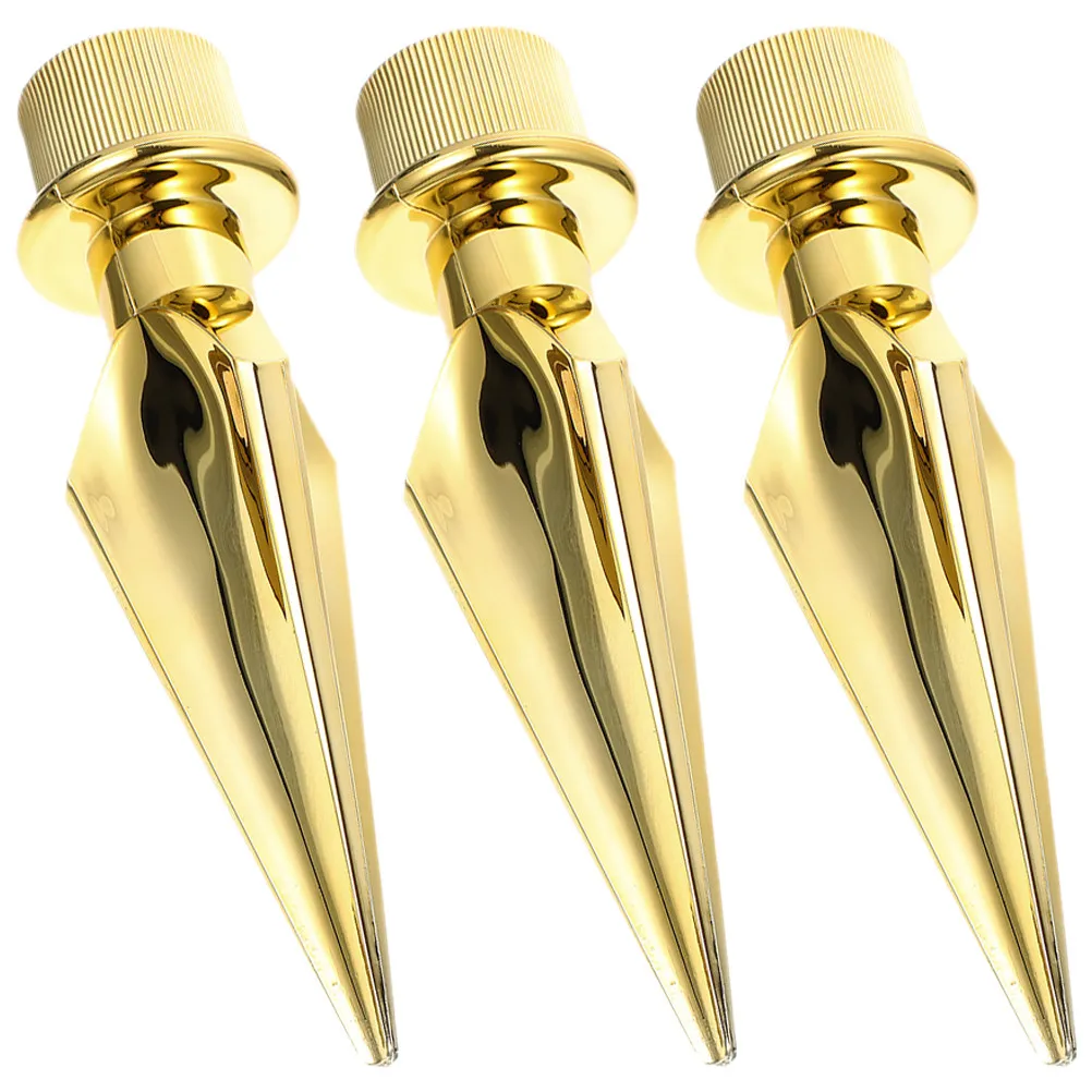 3Pcs Flagpole Topper Weather Resistant Plastic Flag Pole Finial Toppers Outdoor Flag Pole Decor Replacement Multi Use Elegant