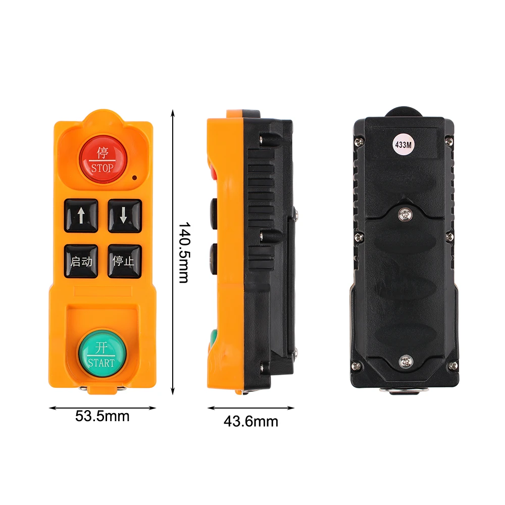 DC 12V-36V AC 220V 4CH Wireless Remote Control LED Light Switch Relay Output Radio RF Waterproof Transmitter And Receiver