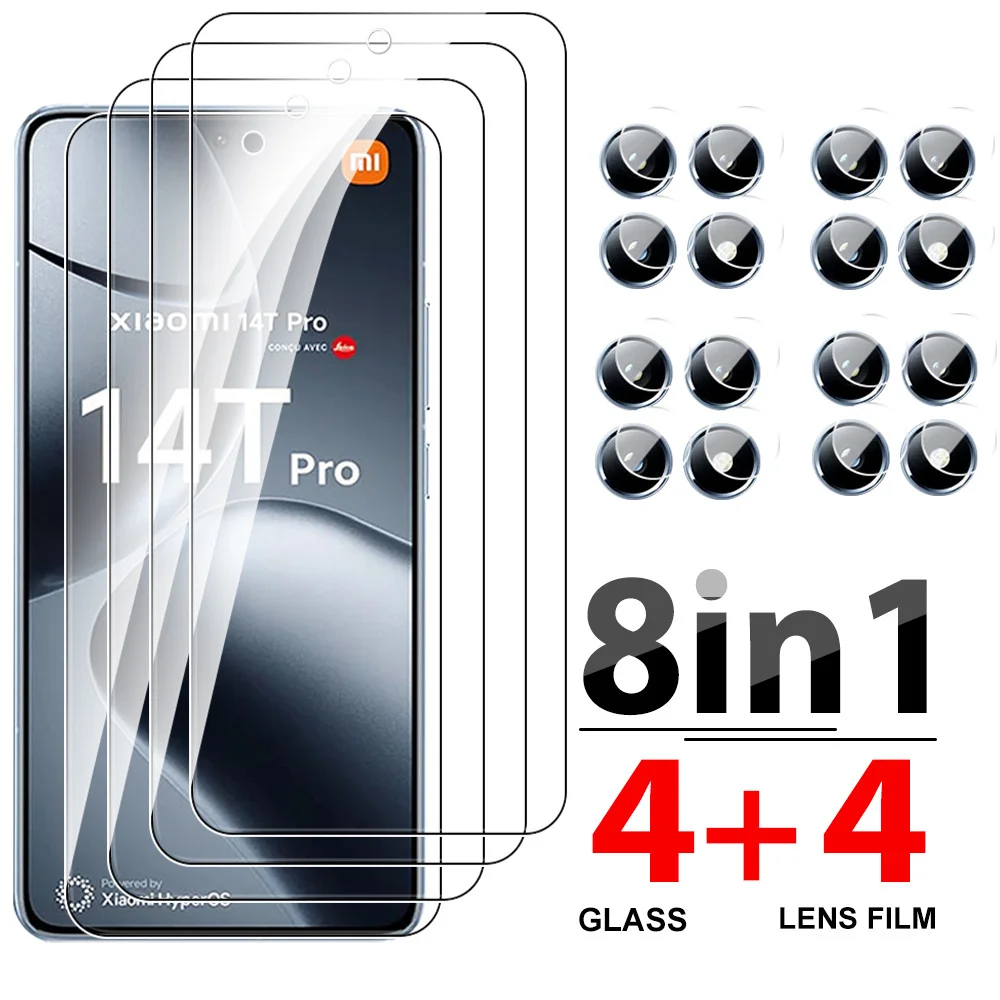 8In1 14T Tempered Screen Protector For Xiaomi 14Tpro Xiaomi14t 14 T Pro Camera Lens Protective Glass