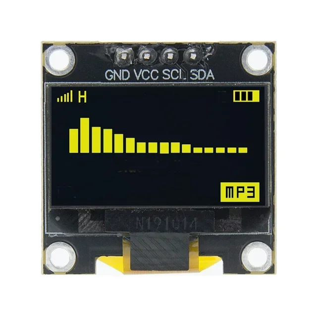 0.96- inch IIC Serial White OLED Display Module 128X64 I2C SSD1306 LCD Screen Board GND VCC SCL SDA 0.96" for arduino oled black