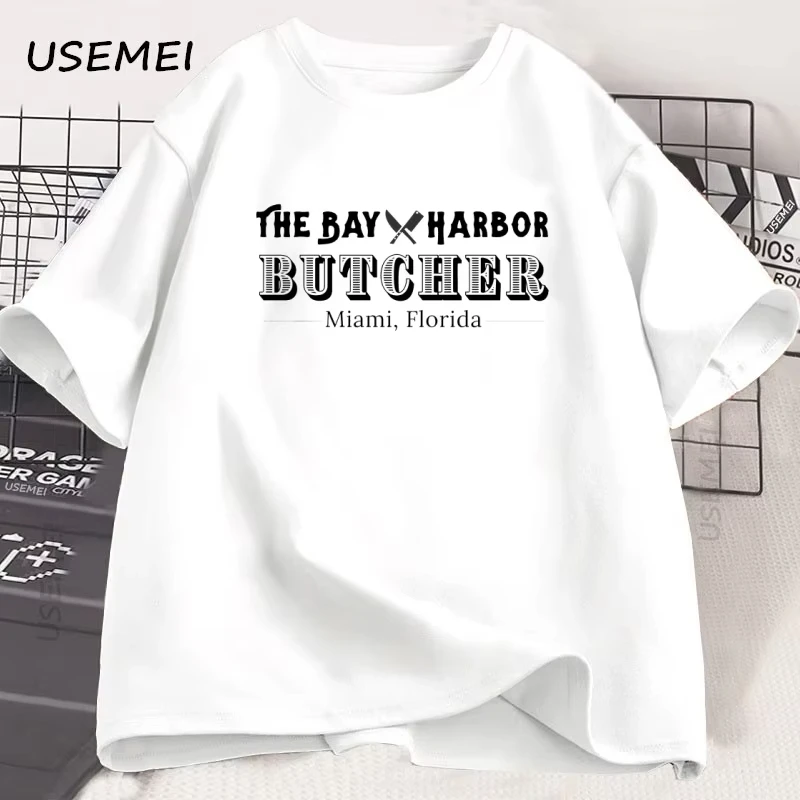 

Футболка Dexter для мужчин и женщин The Bay Harbor Butcher Футболка Dexter Morgan с круглым вырезом и короткими рукавами Повседневная уличная одежда
