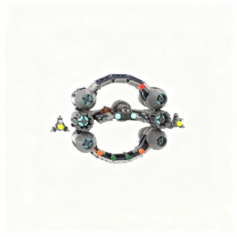 529pcs MOC Star Battle Eta 2 Actis Hyperdrive Ring Model Building Blocks Construction Christmas Gifts Brick Idea Toys Kids