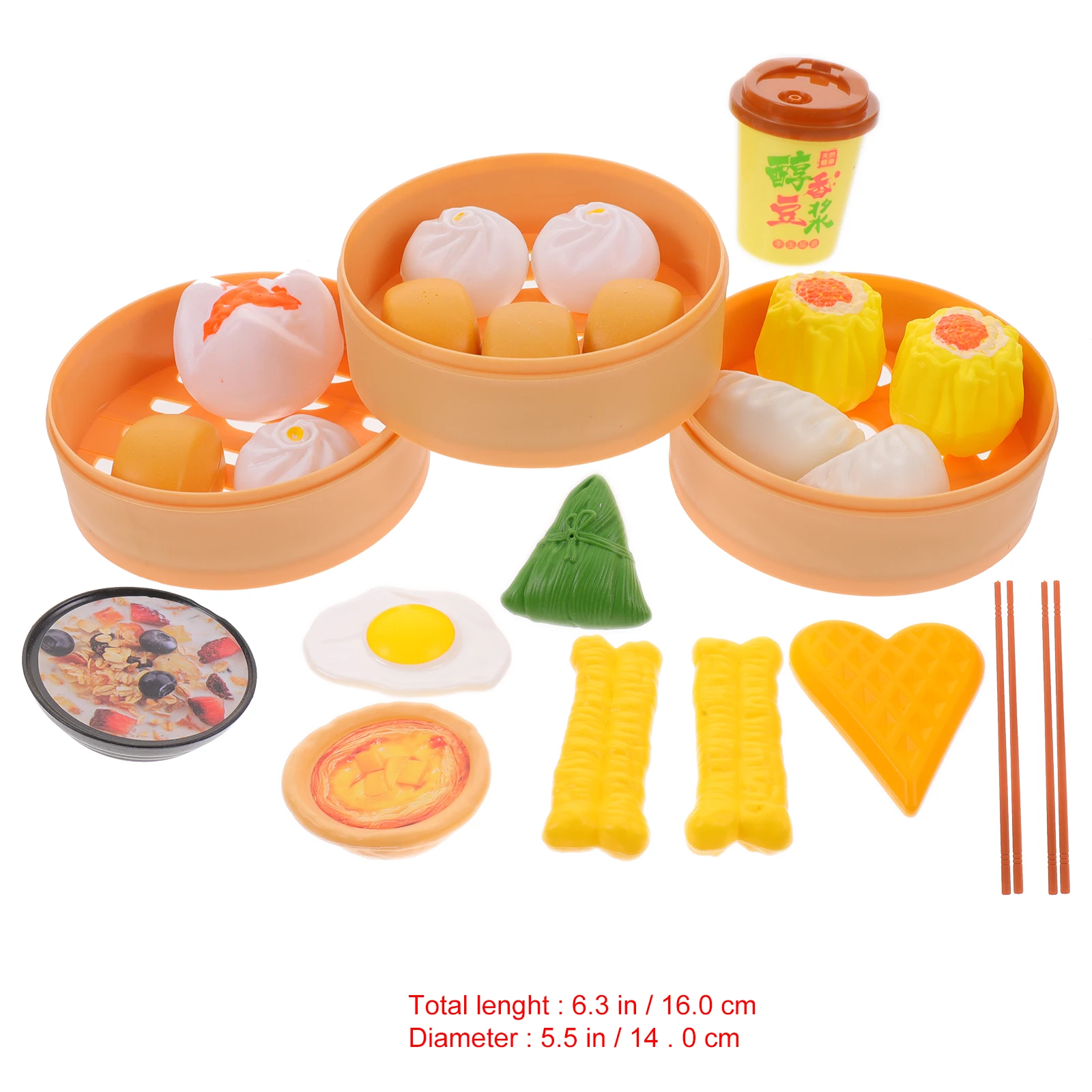 مجموعة لعب المطبخ مكونة من 58 قطعة من الإفطار الصيني، مجموعة أدوات الطبخ التظاهري، هدية تعليمية تفاعلية محمولة للأطفال