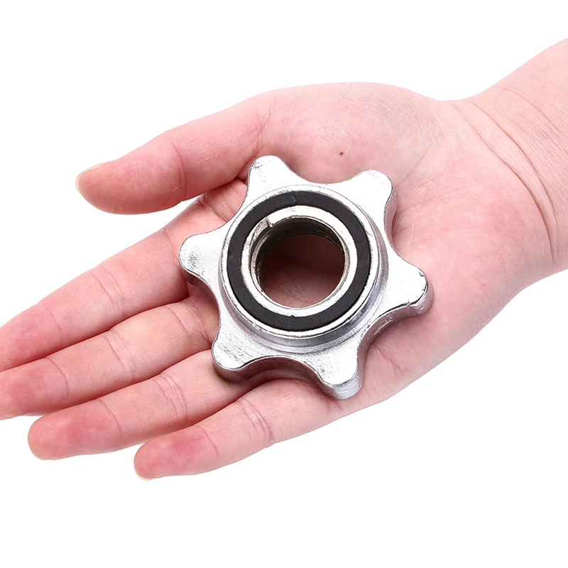 25mm Standard Barbell Bar Solid Steel Spin-lock Collars Clamps Dumbell Weight Lifting Crossfit Dumbell accessory