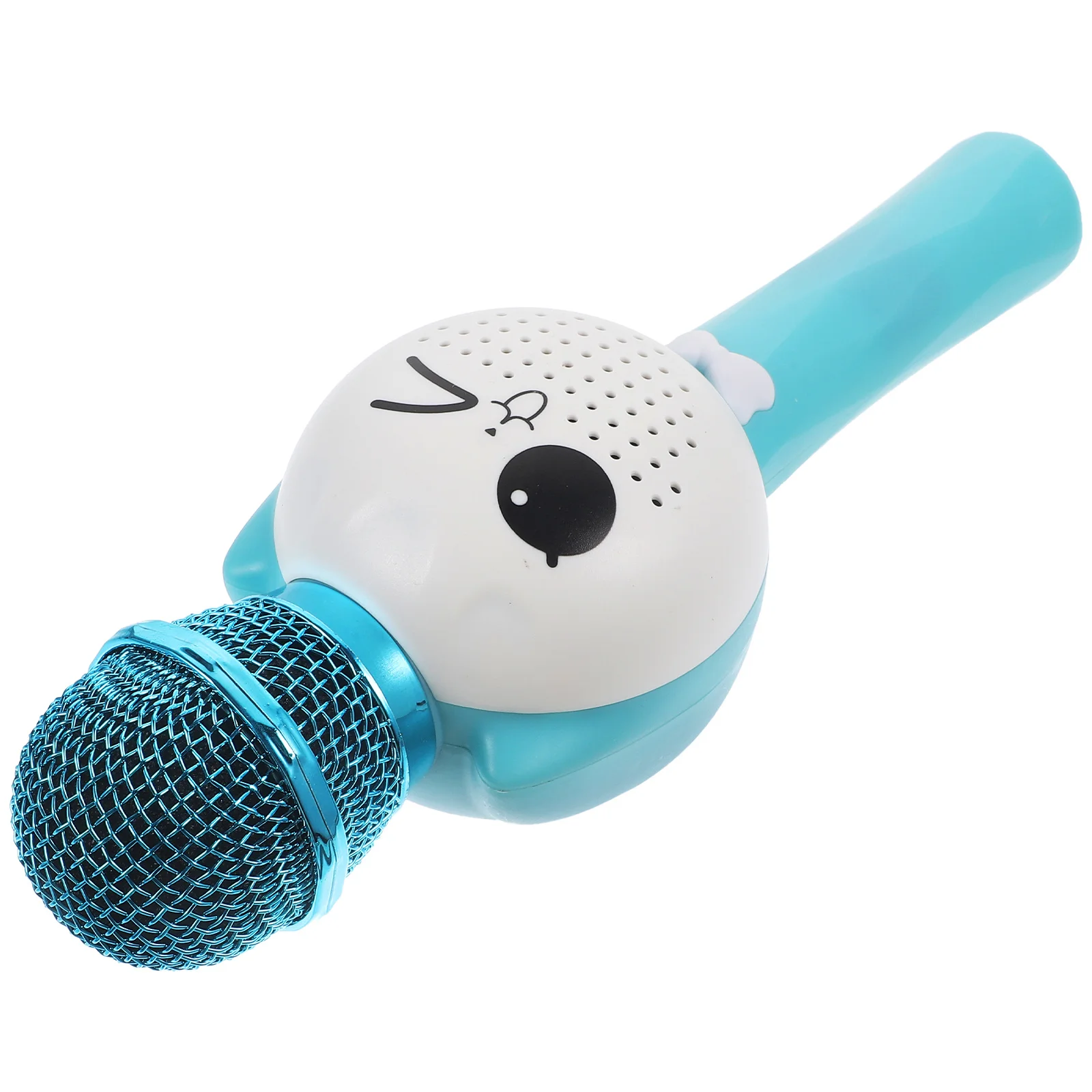 1 Zestaw Dziecięcy Mikrofon do Śpiewania w Stylu Kreskówkowym Bezprzewodowy Karaoke Zabawny Kolorowy Lekki Elektroniczny Mikrofon dla Dzieci Wczesna Edukacja