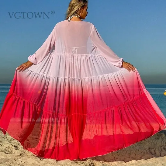 2026 Long Beach Dress Cover-Ups for Women Pareo de Plage Swimsuit Cover up Beach Sarongs Swimwear Kaftan Beachwear