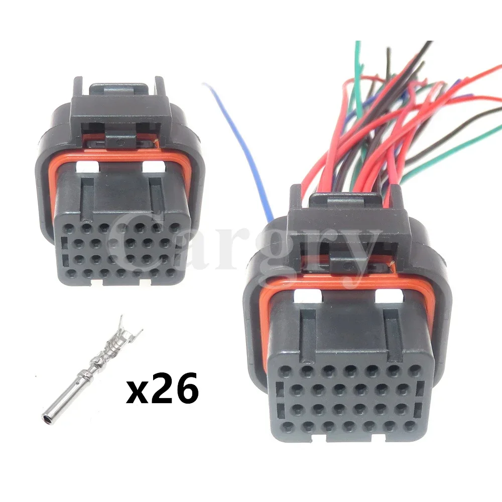 1 Set 26P 1473416-1 Automobile Wiring Harness Waterproof Socket With Terminal AC Assembly Car Plug Assembly Auto Accessories