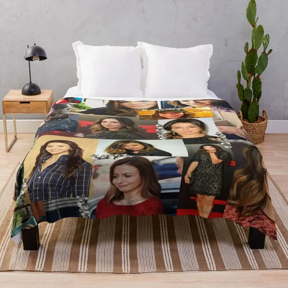 

caterina scorsone collage :) Throw Blanket Wrinkle Resistant Lightweight Blanket