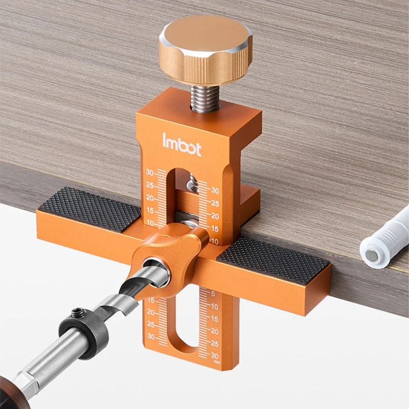 Woodworking Cabinet Door Installation Jig,Cabinet Closet Door Quick Positioning Tool, Aluminum Adjustable Clamping Range 7-40mm