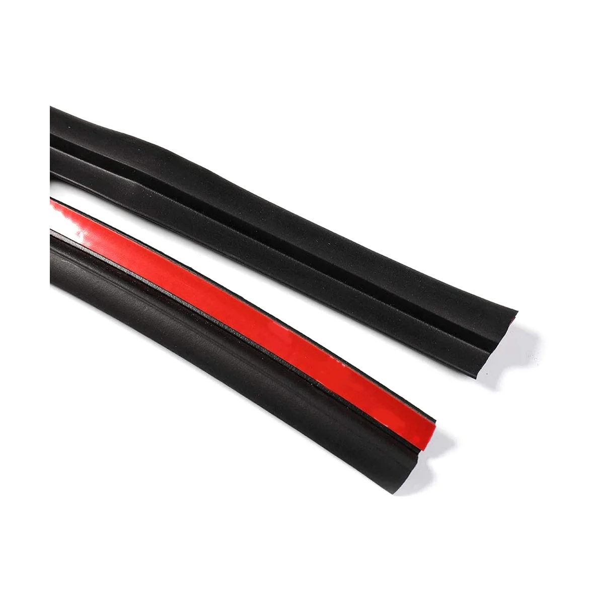 6Pcs Rubber Auto Door Seal Strips Kit Soundproof Noise Reduction for Model S Whole Car Sealing Trim