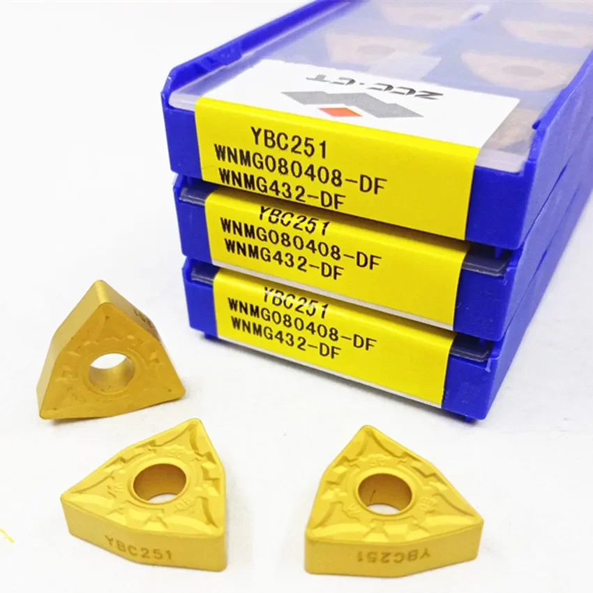 WNMG080404-DF YBC251/WNMG080408-DF YBC251/WNMG080412-DF YBC251 WNMG431 WNMG432 WNMG433 ZCC.CT CNC blade carbide insert 10pcs/box