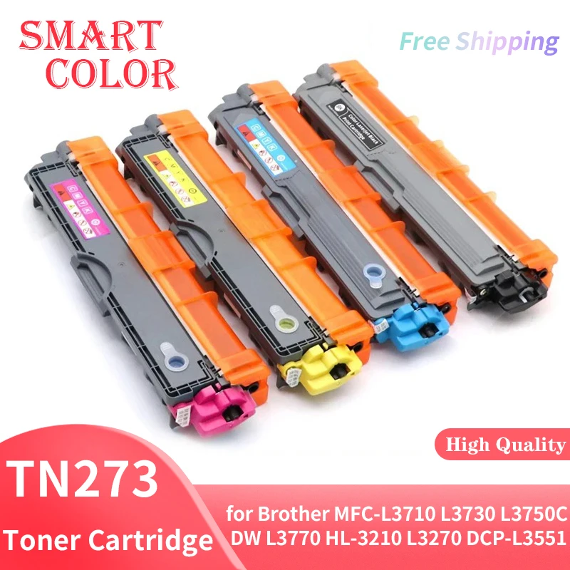 

4Color TN273 TN277 TN263 TN267 Toner Cartridge Compatible for Brother MFC-L3710 L3730 L3750CDW L3770 HL-3210 L3270 DCP-L3551