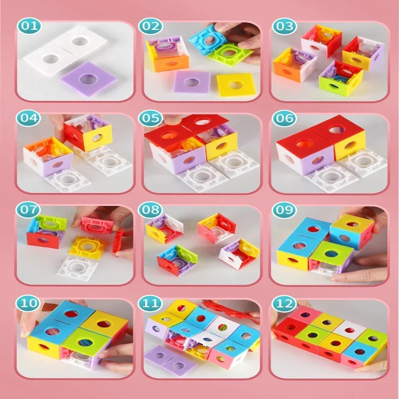 Puzzle 3D Geometry Magic Cube Creative Deformation Toys Antistress Cube Educational Toys Antistress Cube kids birthday gifts