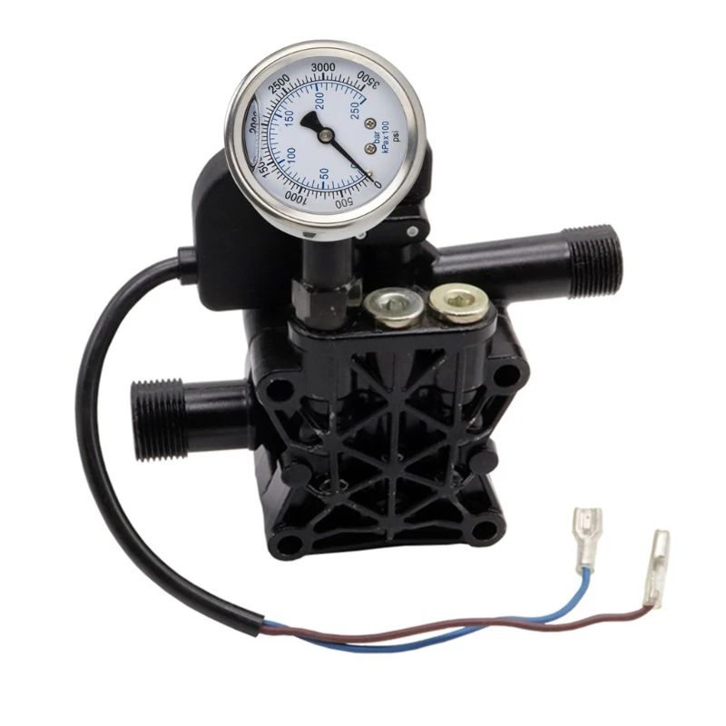 High Stability Pressure Washer Gauges 3500psi Quick Connect Pressure Gauges with N14x1.5 Thread used for Power Washer M4YD