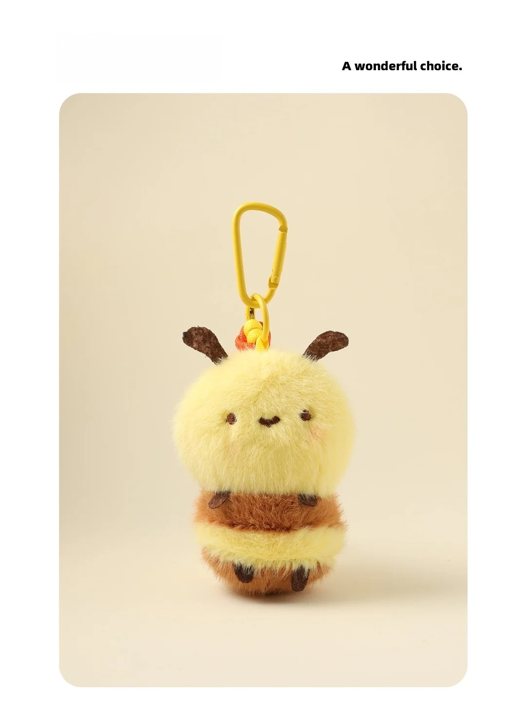 chaveiro-de-pelucia-amarelo-adoravel-item-decorativo-penduravel-acessorio-de-bolsa-com-bola-de-papel-pequena-e-fofa-mius-b