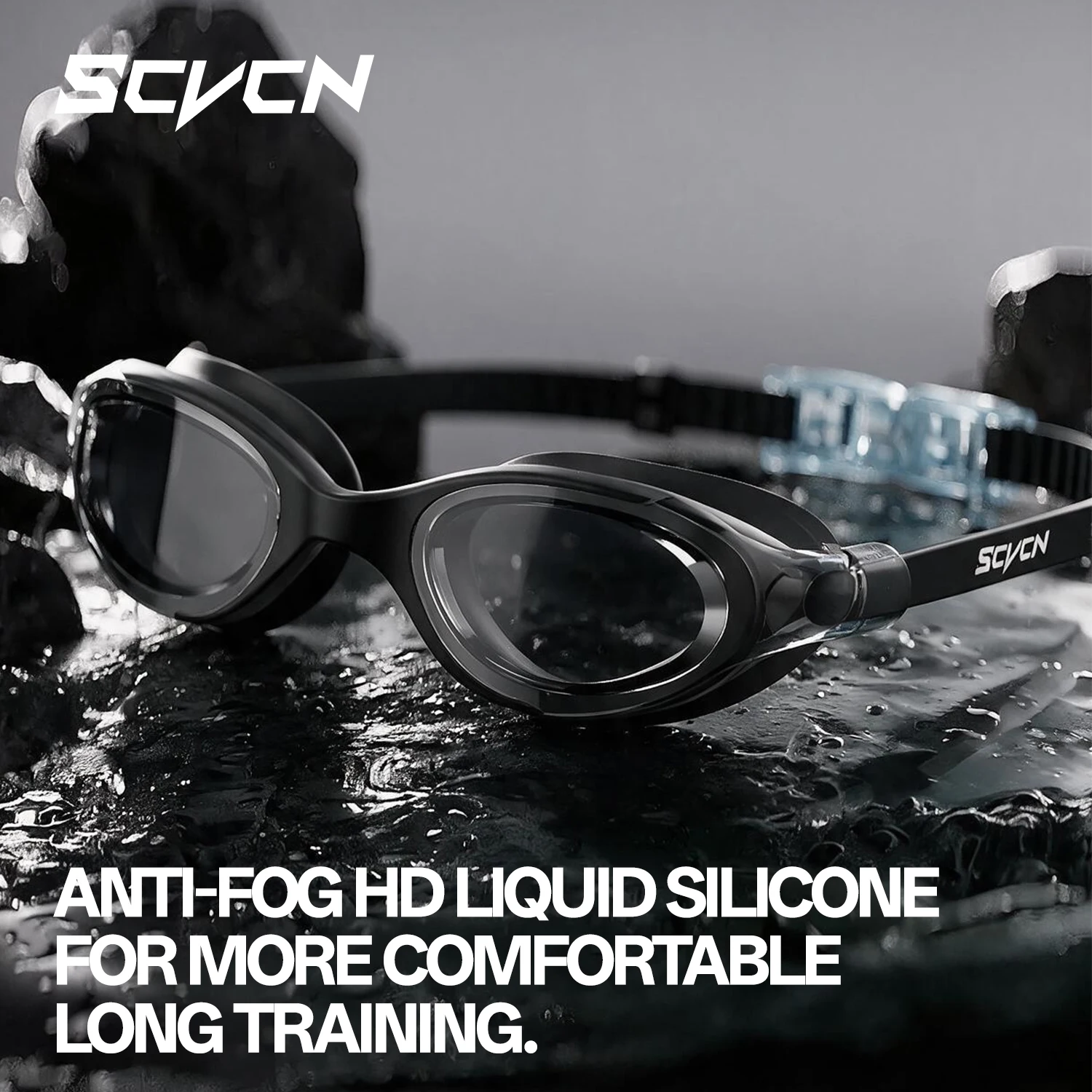 SCVCN New Professional Swimming Goggles Women Anti-Fog Waterproof UV Protection Silica Gel Diving Glasses Competition Spectacles