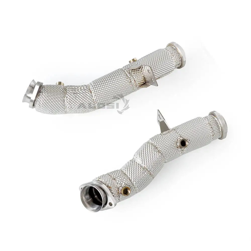 

For Mercedes Benz AMG GLC43 3.0T 2017-2023 Stainless Steel Free Flowing Downpipe with Insulation Layer to Protect the Downpipe