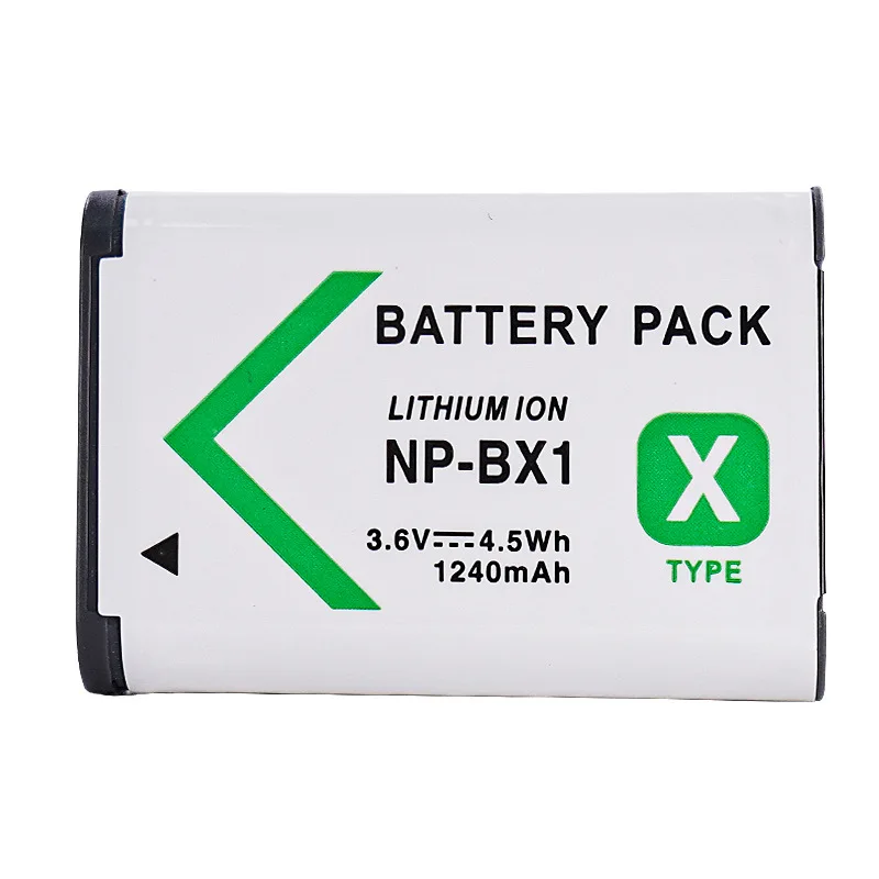 소니 RX100 H400 RX1R HX300 HX400 HX50 M6 M7 배터리용 3.6V 1240mAh NP-BX1 카메라 배터리