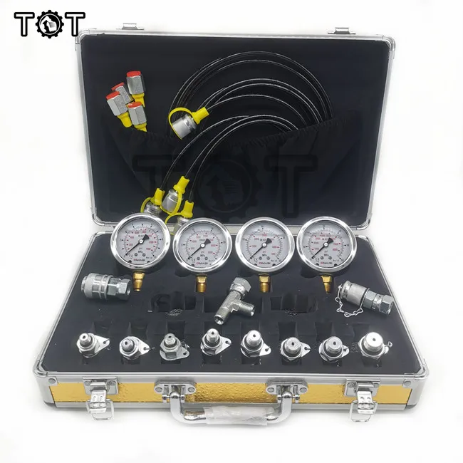 Universelles digitales Manometer, Messgeräte, Bagger, hydraulisches Manometer, Testkit, 0–60 MPa, Manometer