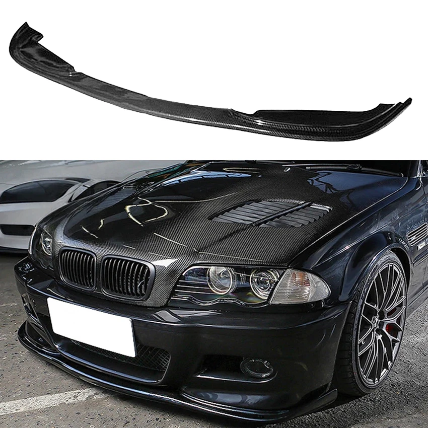 

1998 To 2005 For BMW 3 Series E46 M3 HM Type Front Bumper Lip Chin Spoiler Splitter By High Quality ABS Gloss Black Body Kit