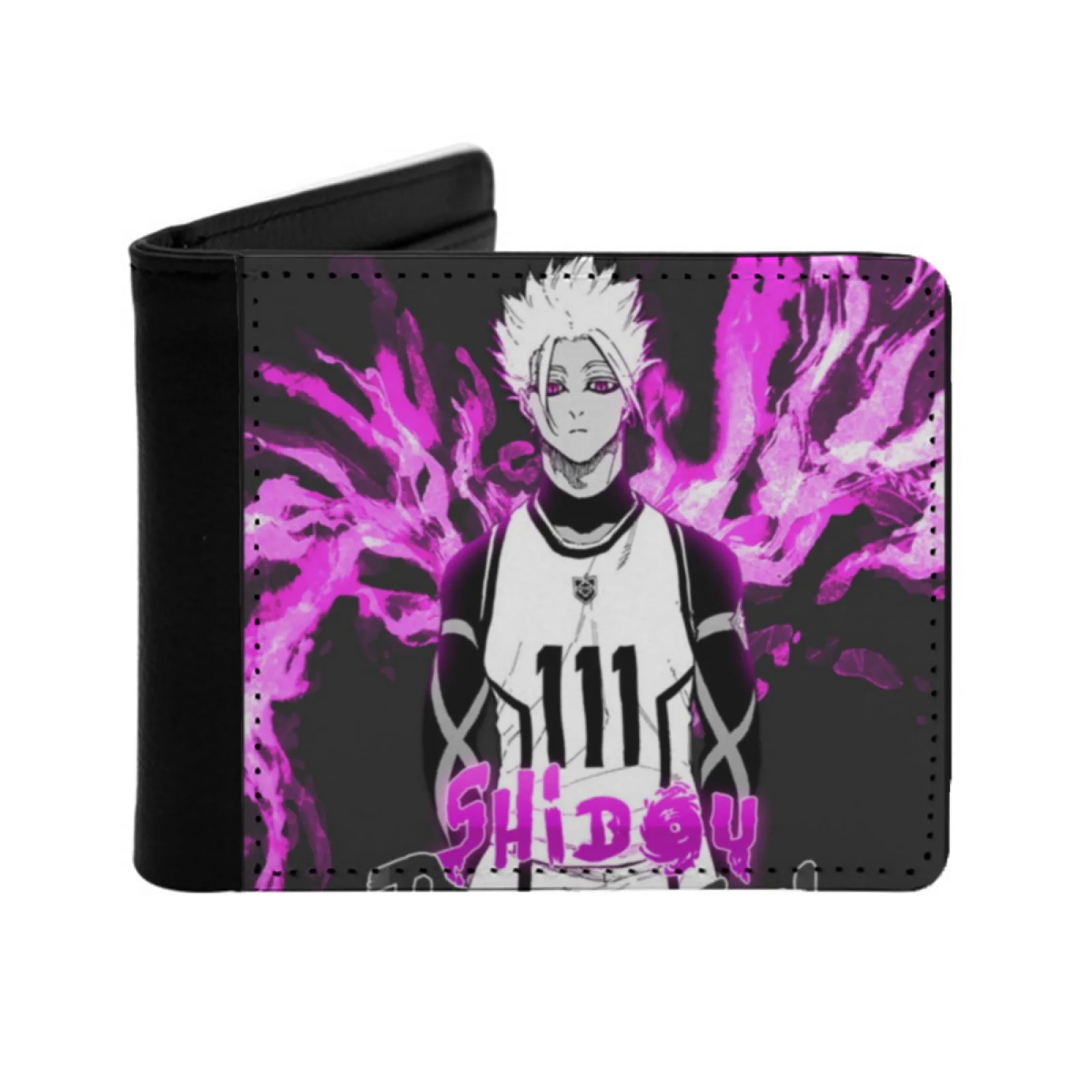 

Blue Lock Shidou Ryusei Personalized Men's Leather Wallet Credit Card Pouch Purse Anime Japan Bluelock Manga Anime Blue Lock