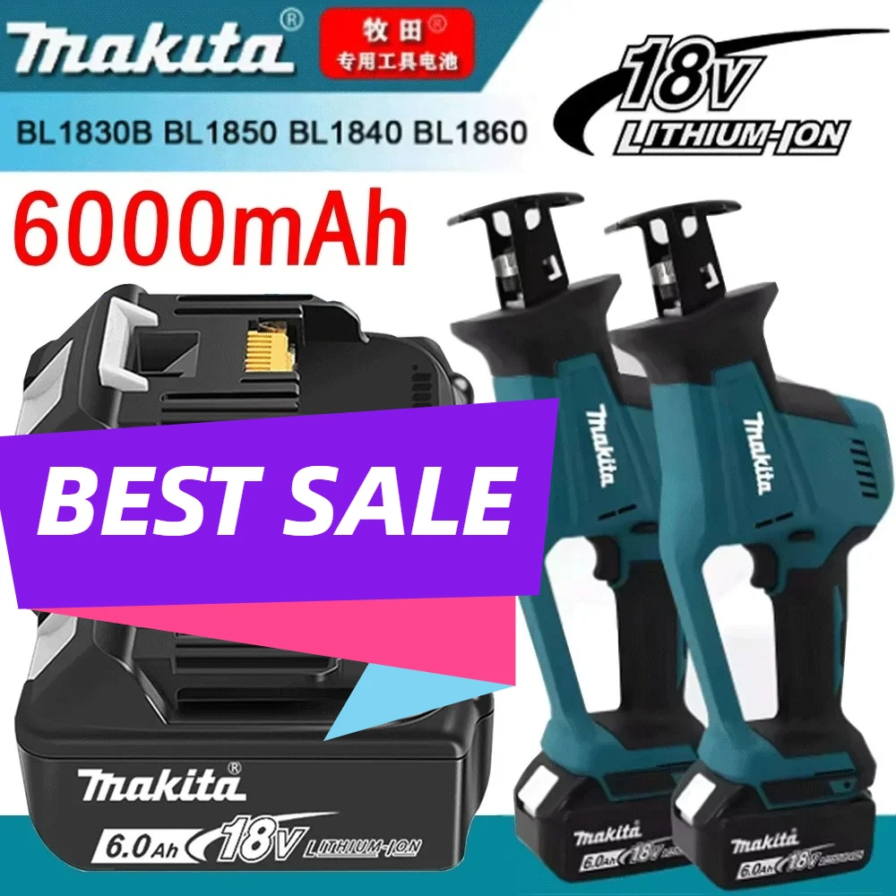 

for Makita Tool BL1830B BL1840 BL1840B BL1850 BL1850B 18650 Battery Original Makita 18V 3.0Ah 5.0Ah 6.0Ah Rechargeable Battery