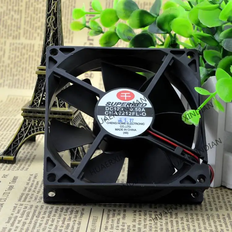 Novo CHA9212FL-O (e) 12v 0.50a 3 9025 kit de montagem do ventilador de refrigeração