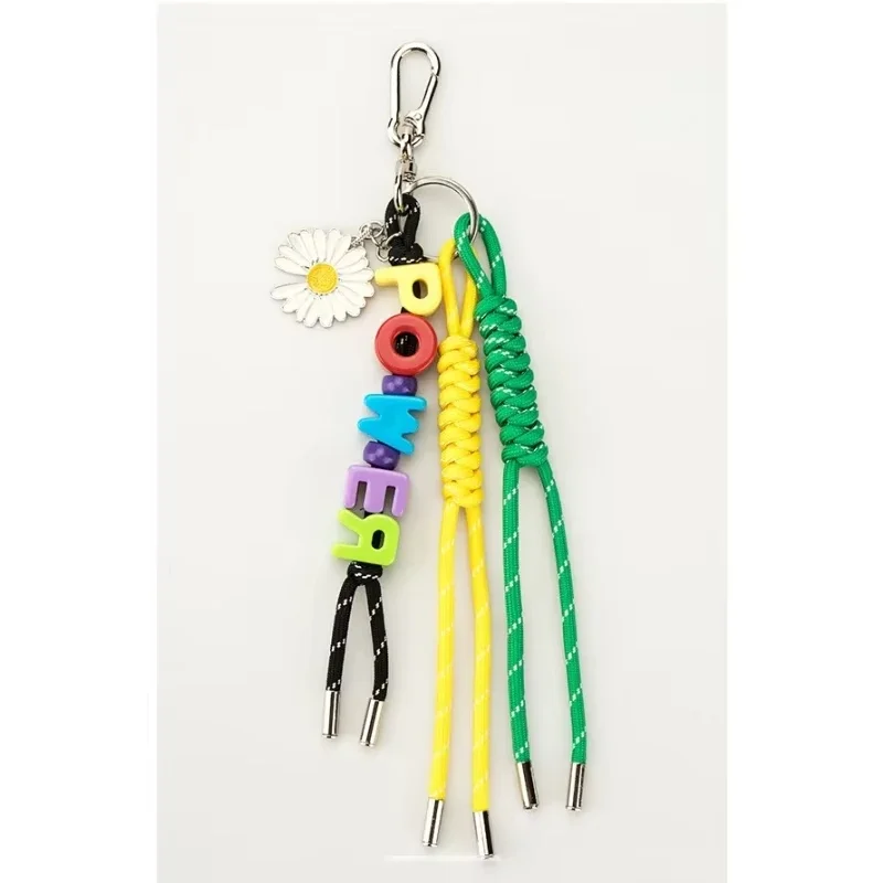 Kpop المعبود قوة حبل المنسوجة المفاتيح الحفل دعم ديزي قلادة الديكور على ظهره المفاتيح قلادة VIP هدية