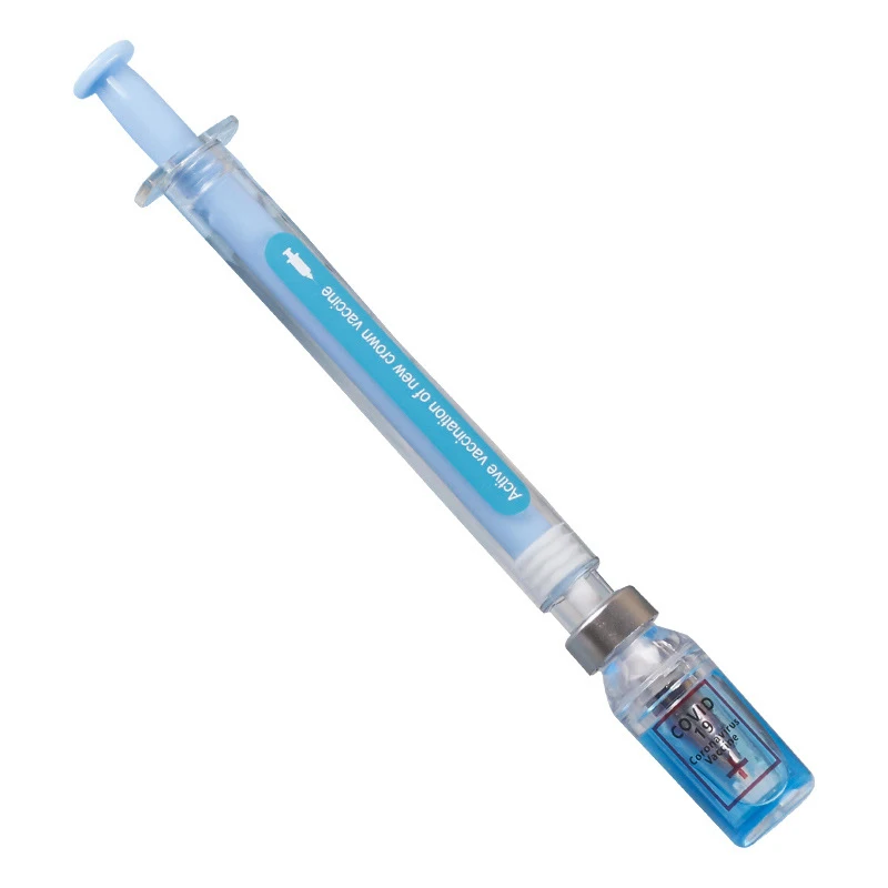 21pcs/set 0.5mm Gel Pen Novelty Syringe School Office Supplies Cute Stationery Strange Shape