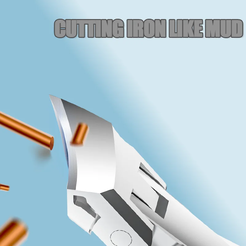 Grote opening, schuine nagelknipper, superscherpe en stevige vingernagel- en teennagelknipper, met spatwaterdichte opslagruimte