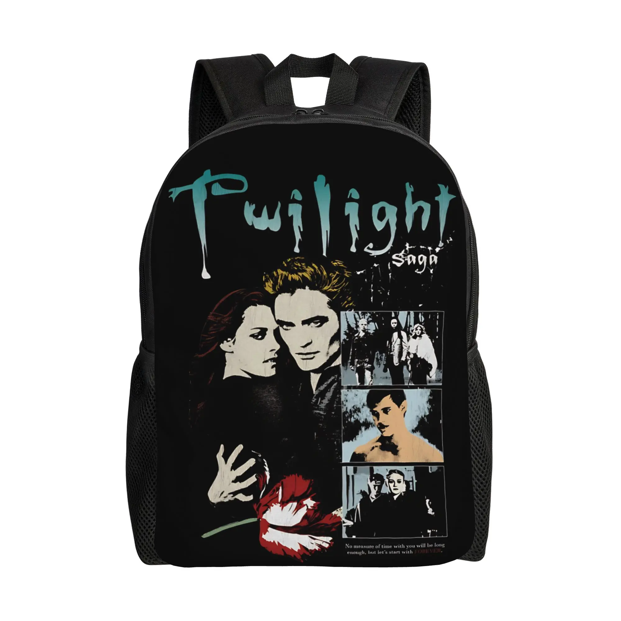 

Twilight Saga MOVIE Backpack Student Unisex Polyester Travel Backpacks Lightweight Modern High School Bags Rucksack