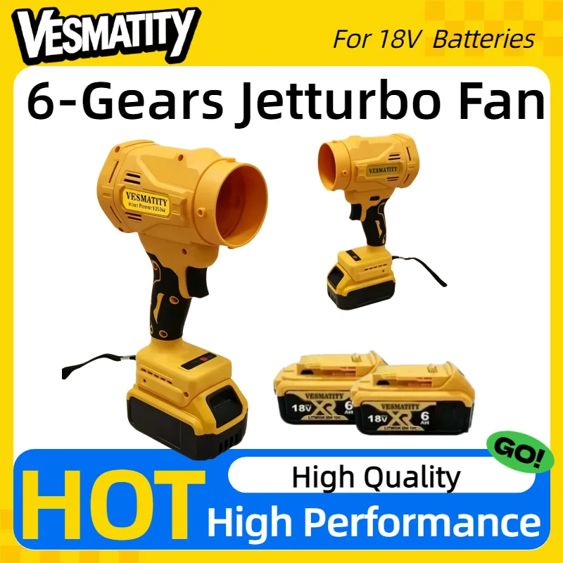 130000RPM High‑Speed Brushless Jet Turbo Air Blower Violent‑Wind Cordless Electric Duster Cleaning Tool Compatible