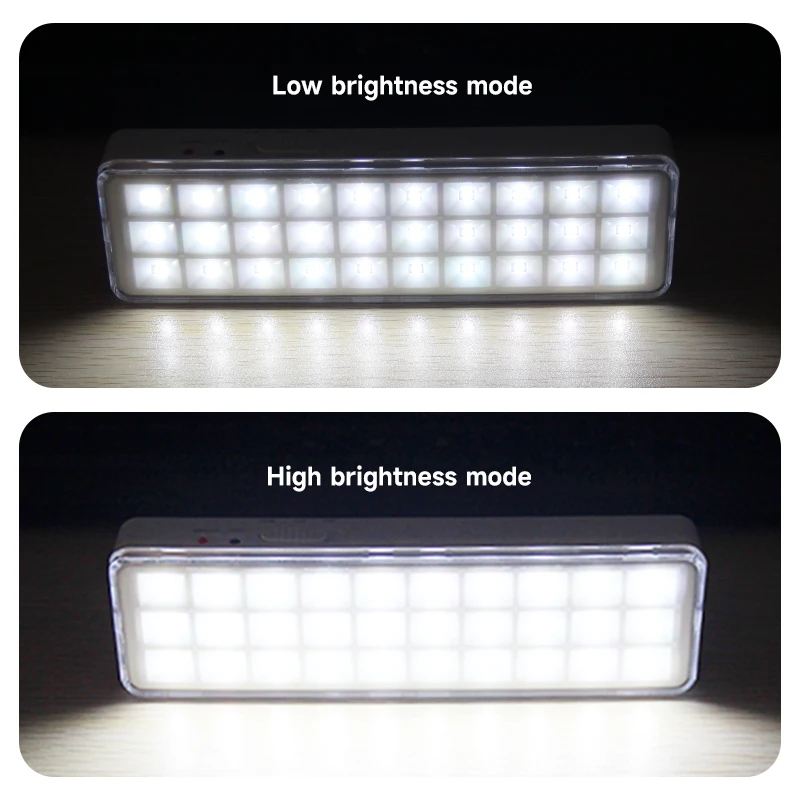 30LEDs Portable Emergency Light 2 Modes Dimmable Camping Lanterns Wall-mounted Rechargeable Home Lamp for Power Loss Use