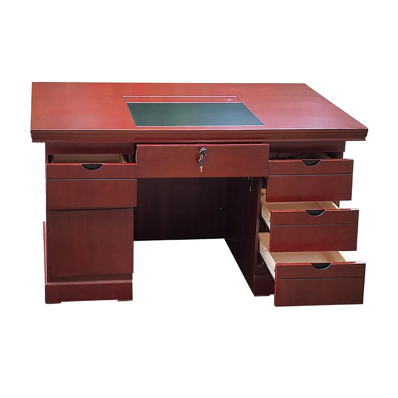 

Staff computer desk solid wood sticker unit office desk and chair combination teacher writes