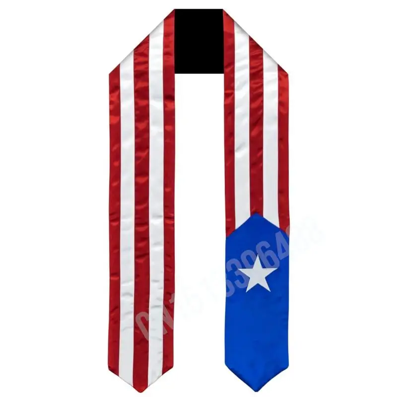 

Шарф с флагом Пуэрто-Рико, топ с принтом, выпускной пояс, палантин, аксессуар для международной учебы за рубежом для взрослых, унисекс, вечерние аксессуары