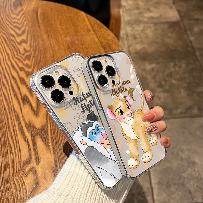 The Lion King Hakuna For Apple iPhone 14 13 12 11 Pro Max Mini XS Max X XR 7 8 Plus 5S Silicone Transparent Phone Case Fundas