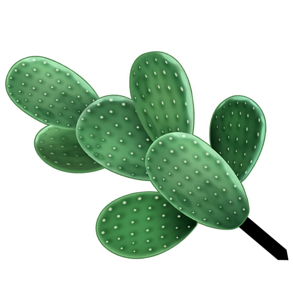 Lawn Ornament Ground Insert Outdoor Decorations Garden Inserted Sign Plug Cactus Stake Plants Acrylic Decorative Stakes Signs