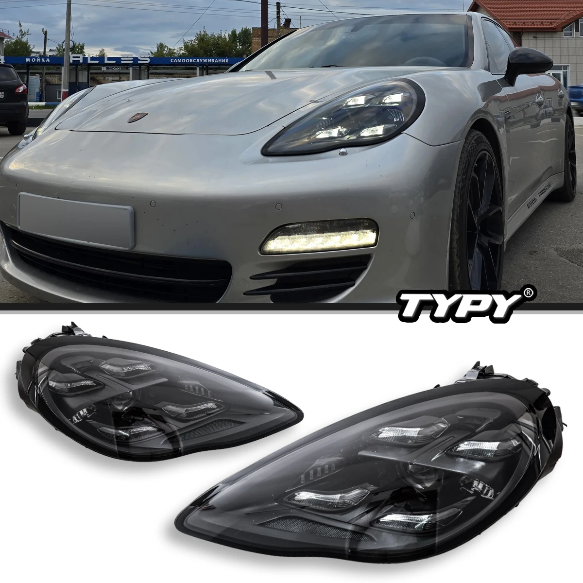 

Car Lights For Porsche Panamera LED Headlights 2010 2011 2012 2013 970 970.1 Laser Matrix Headlamps Plug and Play