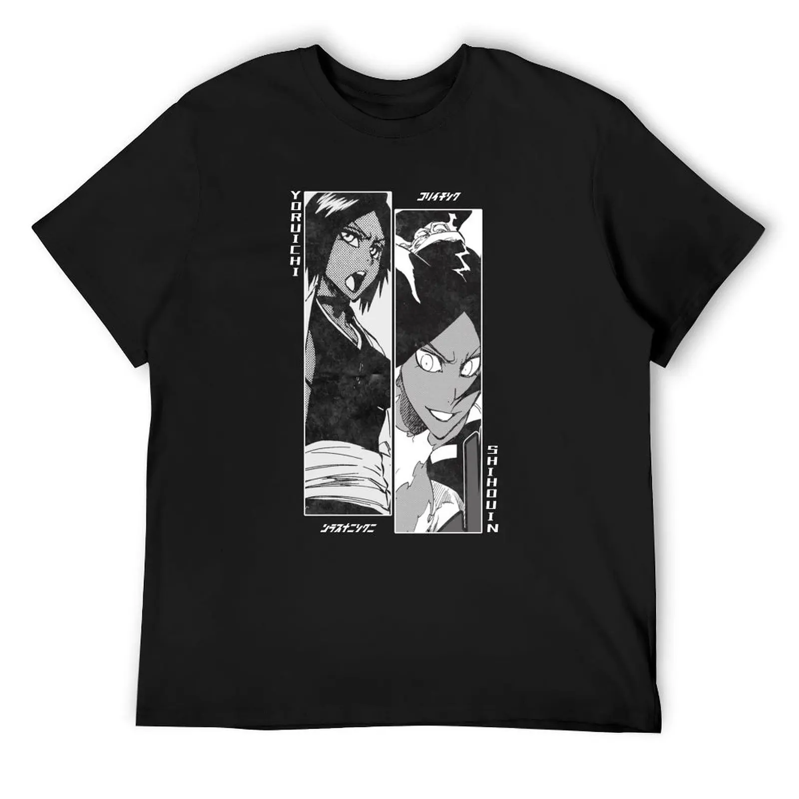 Yoruichi thundruichi v2 חולצת וינטג t חולצות קיץ חולצות אסתטיות בגדים שחור לגברים