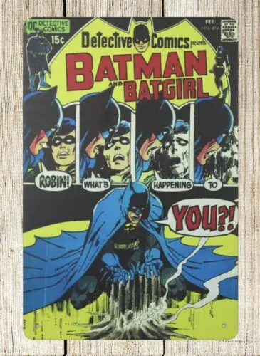 Detective Comics Batgirl metal tin sign indoor wall art decor